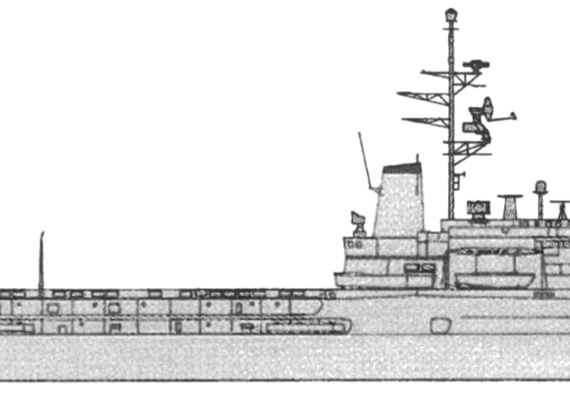 NMF Jeanne d'Arc R97 [Helicopter Carrier] (2004) - drawings, dimensions, pictures